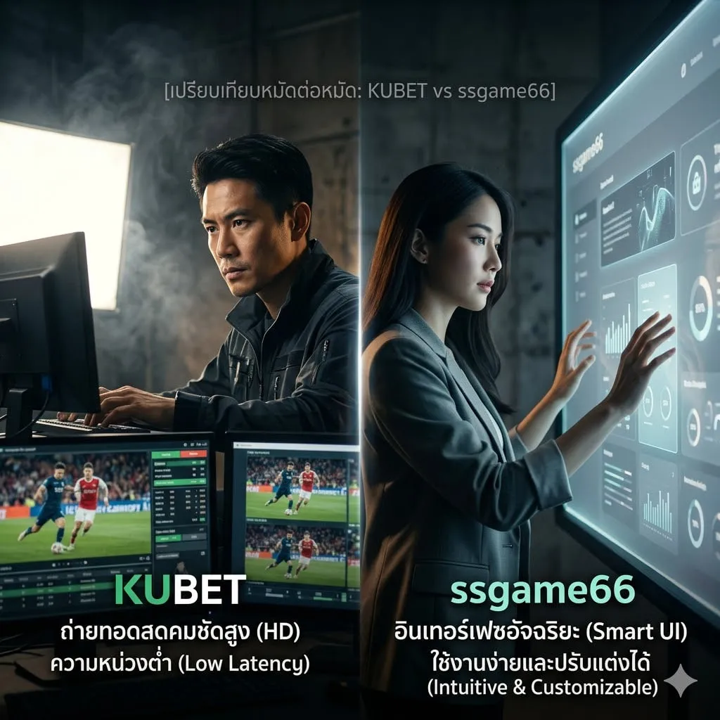 เปรียบเทียบหมัดต่อหมัด: เทคโนโลยีถ่ายทอดสด KUBET vs อินเทอร์เฟซอัจฉริยะ ssgame66